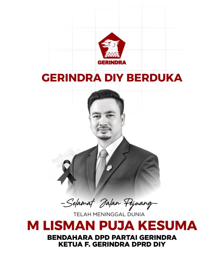 Selamat Jalan Bang Puja, Gerindra DIY Kehilangan Sosok Muda Berprestasi
