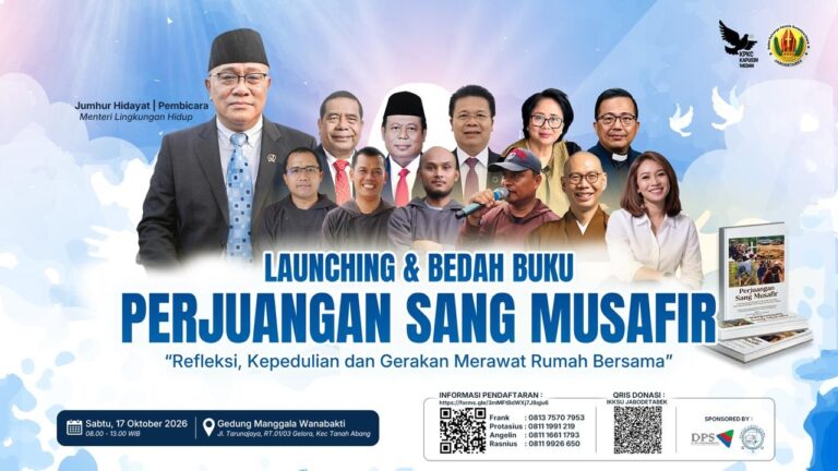 Tokoh Islam, Kristen, dan Hindu akan Bedah Buku “Perjuangan Sang Musafir” Karya Pastor Katolik